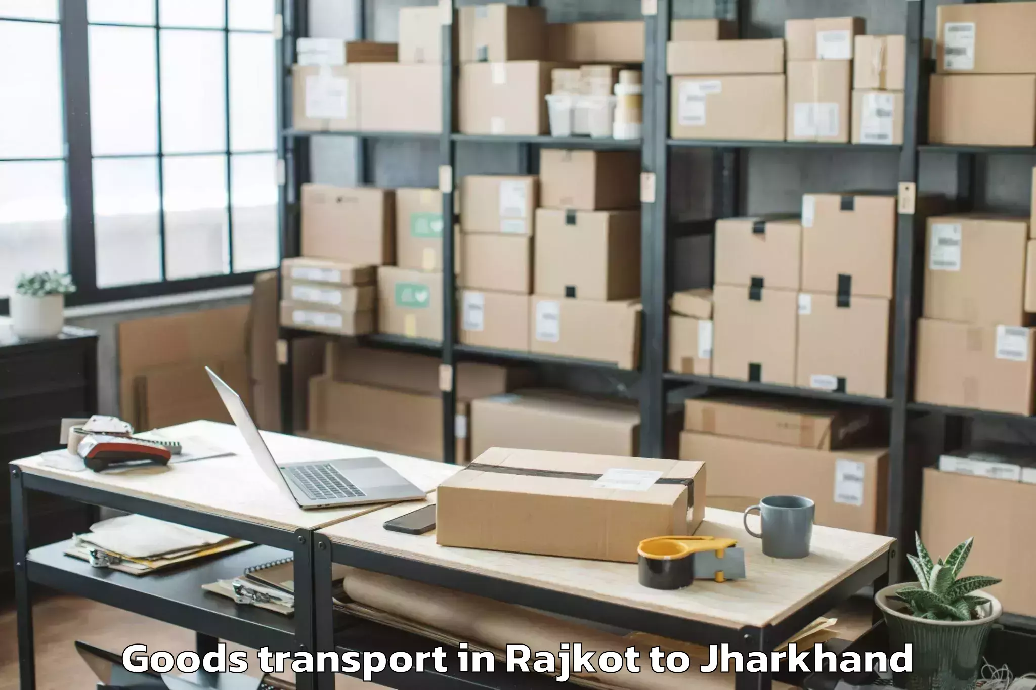 Get Rajkot to Ramgarh Cantonment Goods Transport